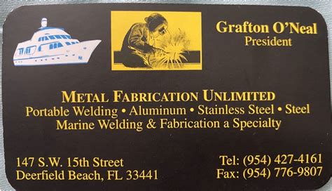 metal fabrication deerfield beach|Metal Fabrication Unlimited grafton in Deerfield Beach, FL 33441.